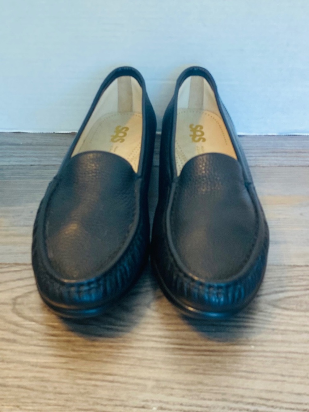 SAS Womens Loafer Pebbled Leather Classic Moc Toe, 12.